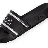 FILA Slide Sandalen met Zilveren Rand