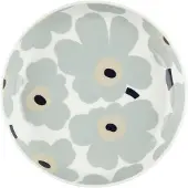 Marimekko Unikko bord Ø20,5 cm White-light grey-sand-dark blue