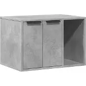 vidaXL Kattenbakkast 60x40x40 cm bewerkt hout betongrijs