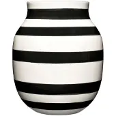 Kähler Omaggio Vase 20 Cm - Vazen Keramiek Black - 690190