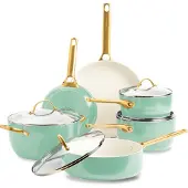 Greenpan Padova pannenset 10-delig Mint Green