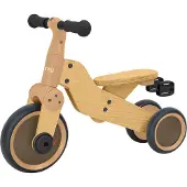 Sunny Walker 2-in-1 1000 Loopfiets voor Kinderen van Hout | Loopfiets en Driewieler | Voor Binnen & Buiten | Fietsje voor Jongens/Meisjes van 2 tot 5 jaar
