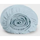 Yumeko Hoeslaken Jersey Katoen 140x200 Blauw - Eco, Bio & Fairtrade