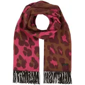 Fraas Sjaal Leo Scarf Neon Pink Veelkleurig