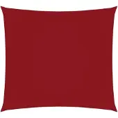 vidaXL Zonnescherm vierkant 4x4 m oxford stof rood