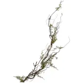 Silk-ka Kunstbloem-Zijden Bloemen Houttak Groen 142 cm