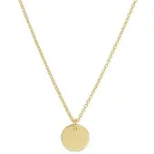 The Jewelry Collection Zilver Verguld Collier rondje 1 2101112 45 cm