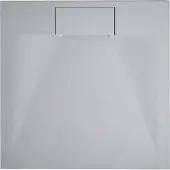 Beliani AZZURRO - Douchebak - Grijs - 90 x 90 x 3 cm - SMC (kunststof)