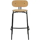 UMAGE Curious barkruk 75 cm Eiken-zwart