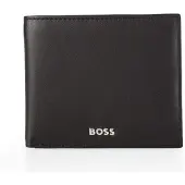 HUGO BOSS Leren Portemonnee Classic Smooth Wallet Black Zwart