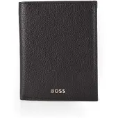HUGO BOSS Leren Portemonnee Classic Grained Wallet Black Zwart