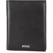 HUGO BOSS Leren Portemonnee Classic Smooth Wallet Black Zwart
