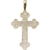 Christian 14 karaat zirkonia kruis