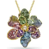 Swarovski sieraden Idyllia hanger 5709952 | meerkleurig kristallen hanger en ketting | luxe bloemmotief stijl