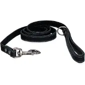 Spotted! Pro Hondenriem - 1.8 x 130 cm - Leer - Trainingslijn - Hondenlijn - Looplijn voor Honden - Zwart