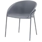 DS4U - Ella kunststof tuinstoel - grijs