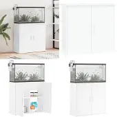 vidaXL Aquariumstandaard 81x36x73 cm bewerkt hout wit