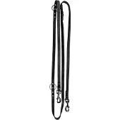 Spotted! Pro Hondenriem - 2 x 250 cm - Leer - Trainingslijn - Hondenlijn - Looplijn voor Honden - Zwart
