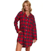 Doctor Nap Dames Nachthemd Nachtjapon Red Check TM.7126 S/M
