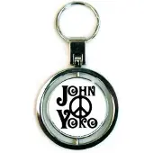 Rock Off John Lennon - War Is Over Sleutelhanger - Wit