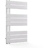 Blumfeldt Badheizkörper - 320 W Wandmontierter Handtuchheizkörper Met Zij-aansluiting, Modern Stalen Ontwerp, Handdoekhouder Voor Badkamers & Kantoren, 45x80 cm, Wit