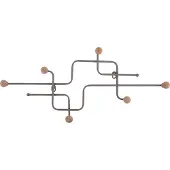 Present Time coat rack metro cool grey