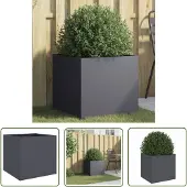 vidaXL Plantenbak 49x47x46 cm staal antracietkleurig