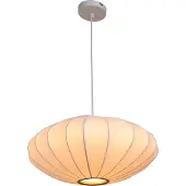 Olucia - JADA - Hanglamp - Wit / Messing - Vorm: Rond