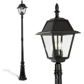 Ks Verlichting Vincenza Solar Lantaarn Zwart