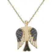 Christian Gouden zirkonia engel hanger