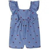 Vertbaudet Baby Kurzoverall aus luftigem Denim