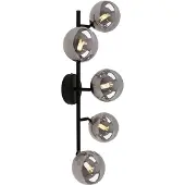 Olucia - REMO - Wandlamp - Grijs / Zwart - Vorm: Rechthoek