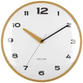 Karlsson Brisk Dome Wandklok | Ø40cm | Ochre geel