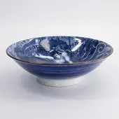Tokyo Design Studio – Yakuza – Blauw - Tijger Kom – Ramen Bowl - 1600ml