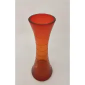 J-Line Vaas gestreept oranje 25cm