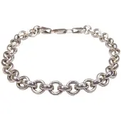 Christian Zilveren armband met losse schakels