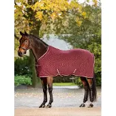 LeMieux Arika Monogram Fleece Paardendeken 195 Burgundy