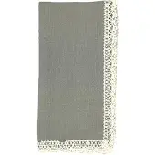 Himla Thea lace servet pearl - set van 4