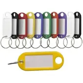 Benson Gekleurde sleutellabels / sleutelhangers - 100 delig