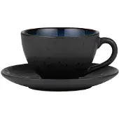 Bitz kop met schotel zwart Donkerblauw