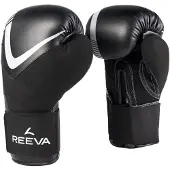 Reeva Bokshandschoenen - Leer - Zilver - 16 oz