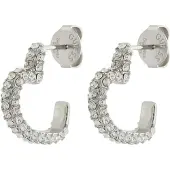 GUESS Oorbellen zilver / transparant