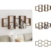 vidaXL Wandschap 159x18x65 cm bewerkt hout oud houtkleurig