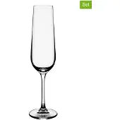 Homla - Glazenset BRILLIANT - Champagneglazen 0,2 liter - 4 stuks