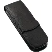 Online 90759 Lederen etui, klassiek model, geschikt voor 2 schrijfinstrumenten
