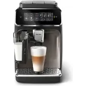 Philips 3300-serie Lattego - Volautomatische Espressomachine 5 Warme & Koude Dranken Automatisch Melksysteem Zwart/zilver Ep3347/90 Maximum Aantal Tassen: 2 Intern Melkreservoir Zwart