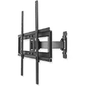 Nedis TVWM1450BK - Support - pleine action - pour TV - acier - noir - Taille d'écran : 37"-70" - montable sur mur