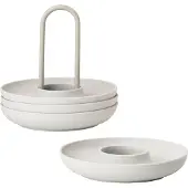 Zone Denmark Eierdopje Singles met houder Dia. 11,2 x 9,5 cm 4 st. Warm Grey