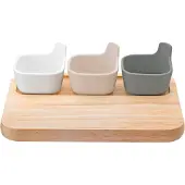 Rig-Tig TAPAS serveerset Wit-beige-grijs