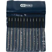 Ks Tools 140.3050 Set naaldvijlen met kunststof heft, 12-delig Lengte 90 mm 1 stuk(s)